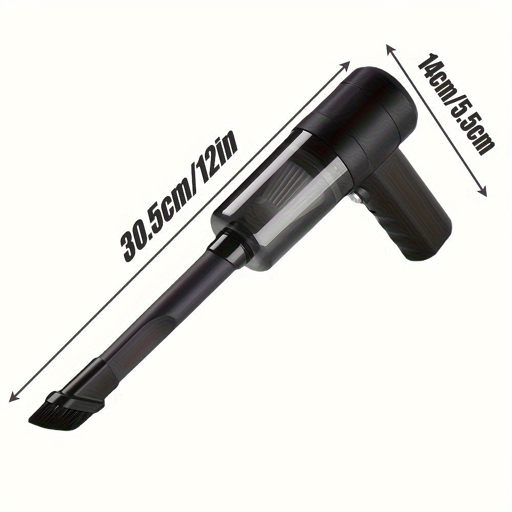 5000Pa High Suction Twin Turbine Motor Cordless Handheld Vacuum Cleaner - Portable, Cordless, Includes Crevice Tool - Perfect For Home And Car Cleaning, Pet Hair, Dust And Debris Removal