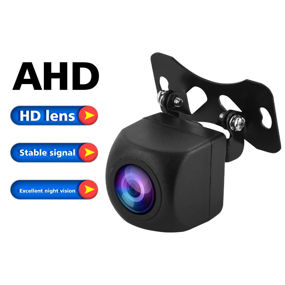AMPrime AHD Car Rear View Camera HD Reverse Parking Video Monitor Waterproof Backup Night Vision Lens 6M Cable For Car Radio Mp5