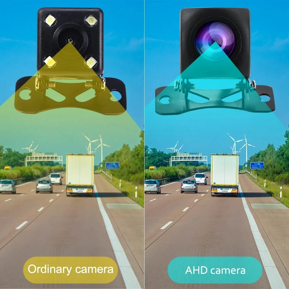 4/12LED 12V Wide Angle HD Car Rearview Camera Rear View Video Vehicle Camera Backup Reverse Camera Night Vision Parking Camera