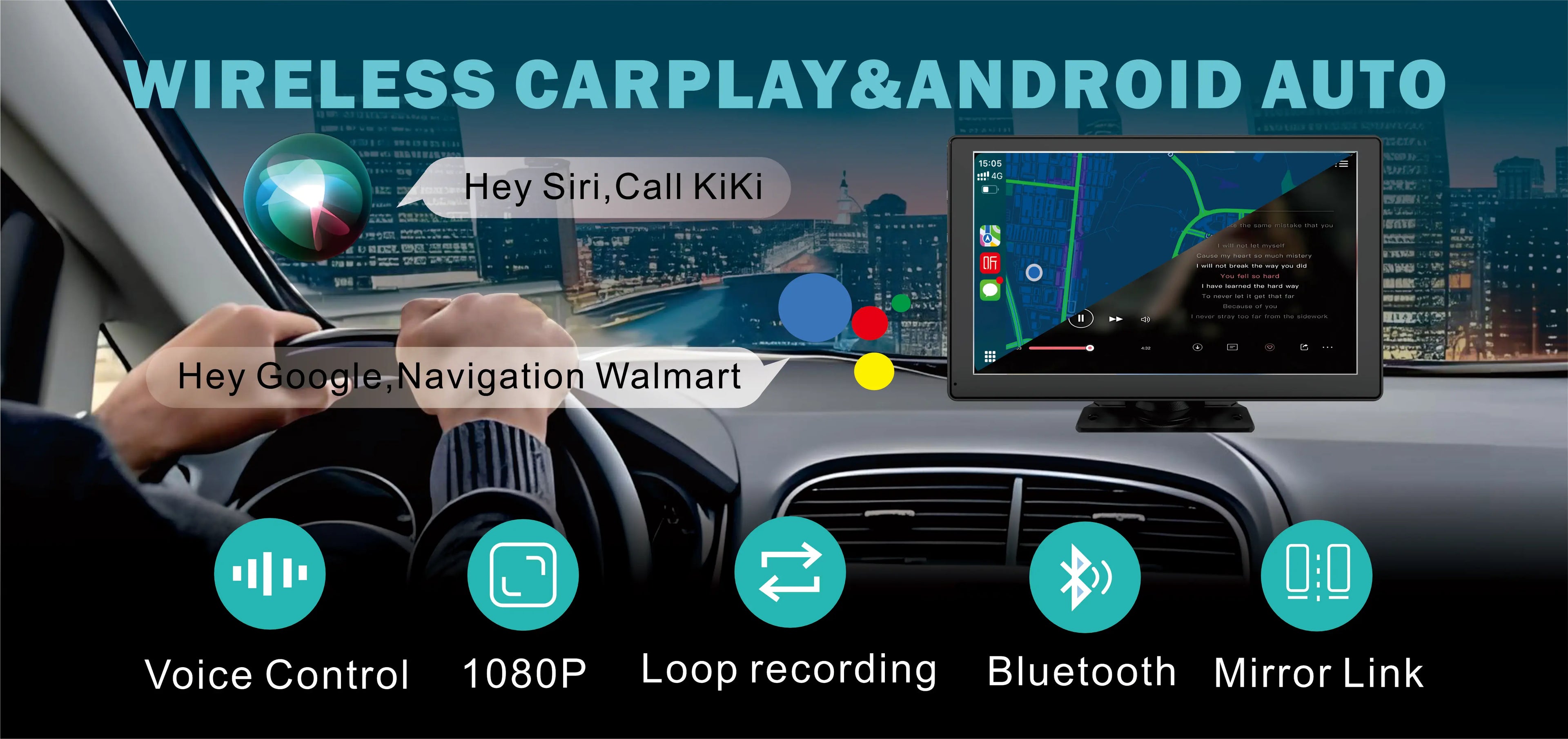 "10.26'' Wireless Car Touchscreen