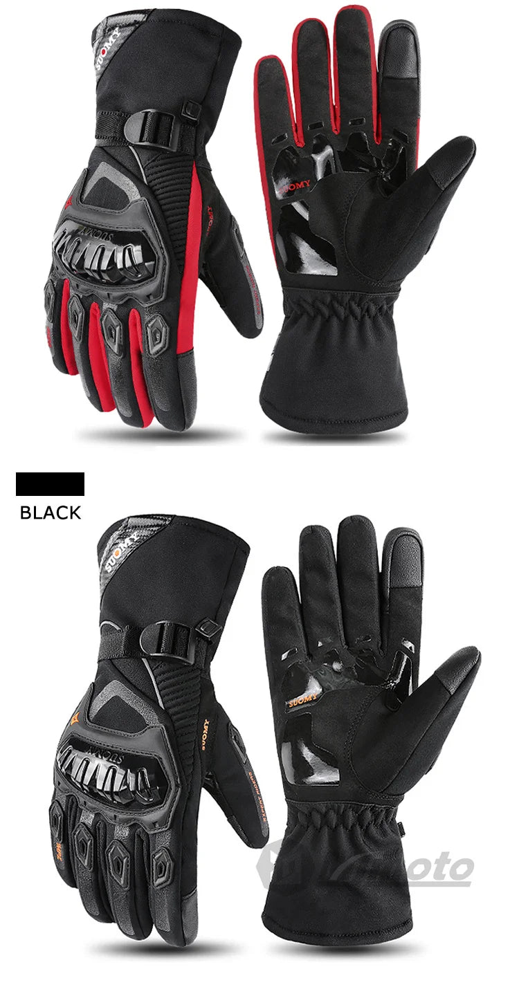 Warm, Windproof, and Waterproof Motorcycle Gloves