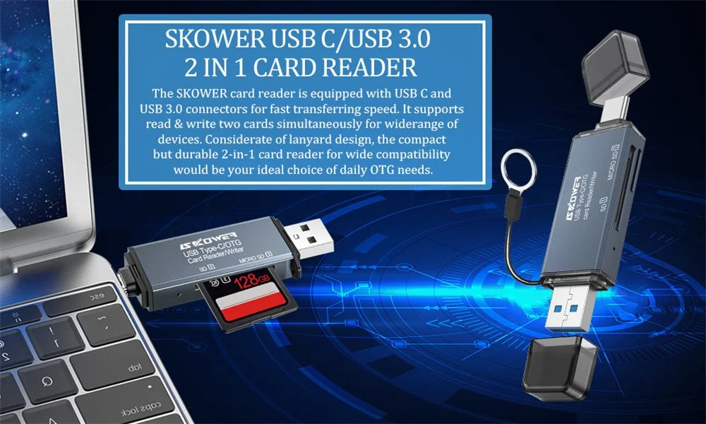 High Speed Type C Card Reader USB 3.0 Micro SD