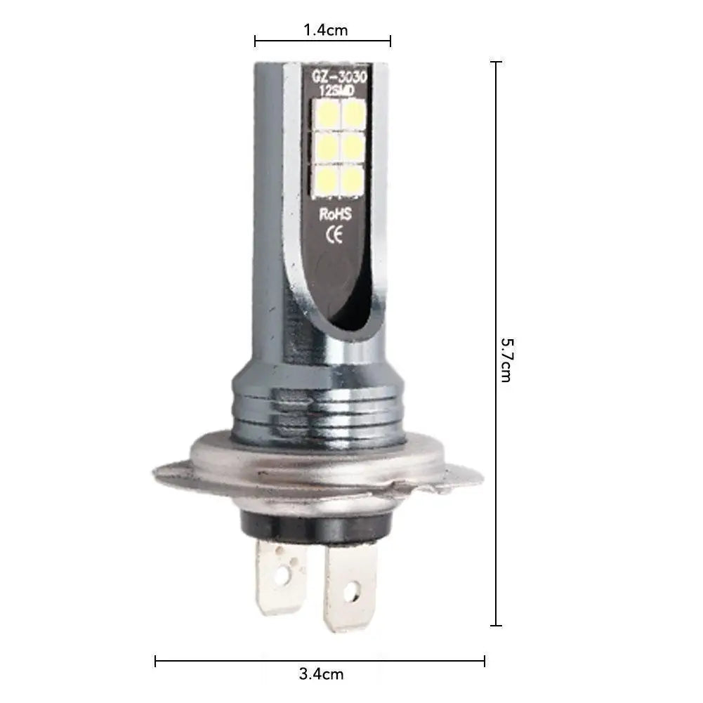 H1/H4/H7/H11 Led Headlight Bulb Kit Car Fog Light Bulbs 12V 24W High Power Auto Fog Lamp 6000K Headlamp Super Bright Bulbs