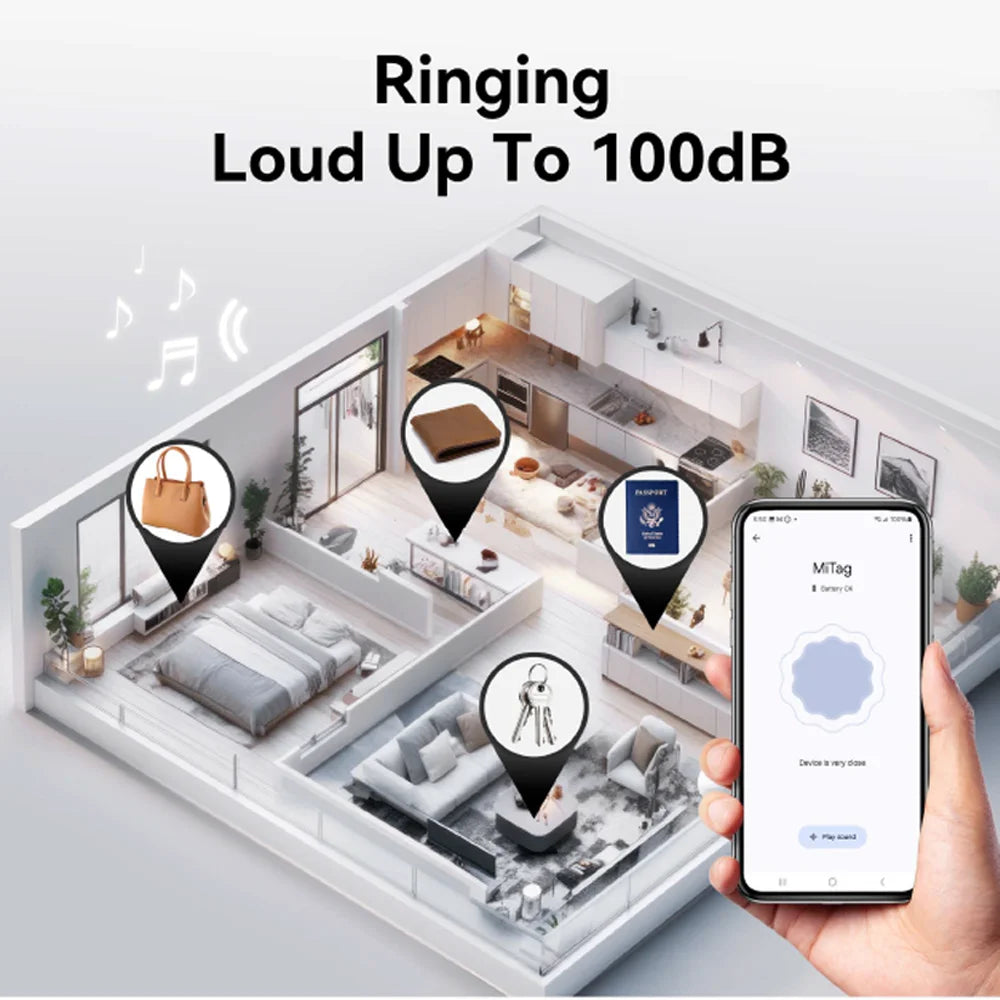 MiLi Go Smart Bluetooth GPS Tracker Card