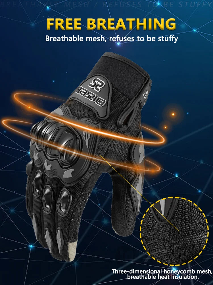 Warm, Windproof, and Waterproof Motorcycle Gloves