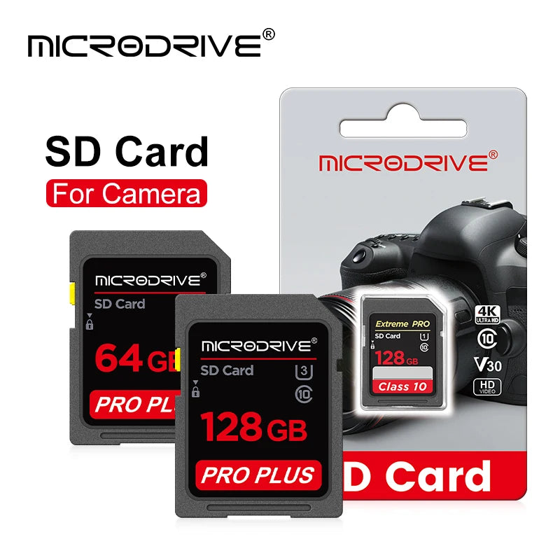 Standard SD Card 8GB 16GB 32GB 64GB 128GB 256GB Class 10 SDHC SDXC C10 Full Size Flash SD Normal Size Memory Cards For Camera