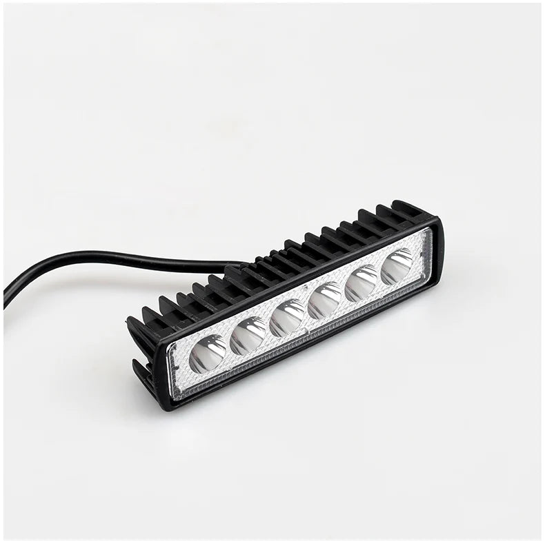 LED Work Light Strip Shape Light Bar 6000K Flood Off Road Head Car Light Auto Parts 12V Driving Fog Headlights DRL Driving Lamp