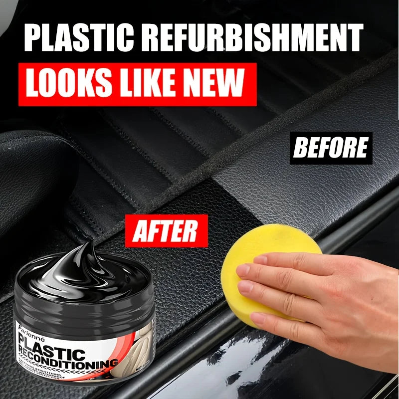 Car Interior Care Kit - Restorer, Scratch Repair, Anti-Aging Polish, Tire Shine, Seat Conditioner - Multi-Functional Maintenance