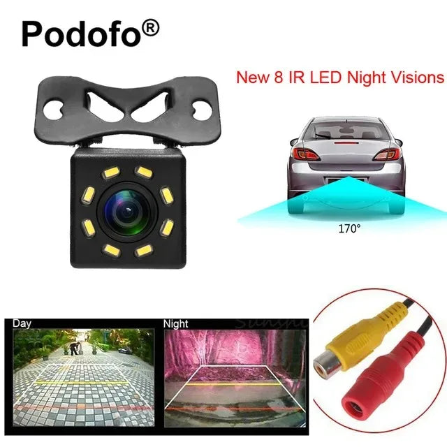4/12LED 12V Wide Angle HD Car Rearview Camera Rear View Video Vehicle Camera Backup Reverse Camera Night Vision Parking Camera