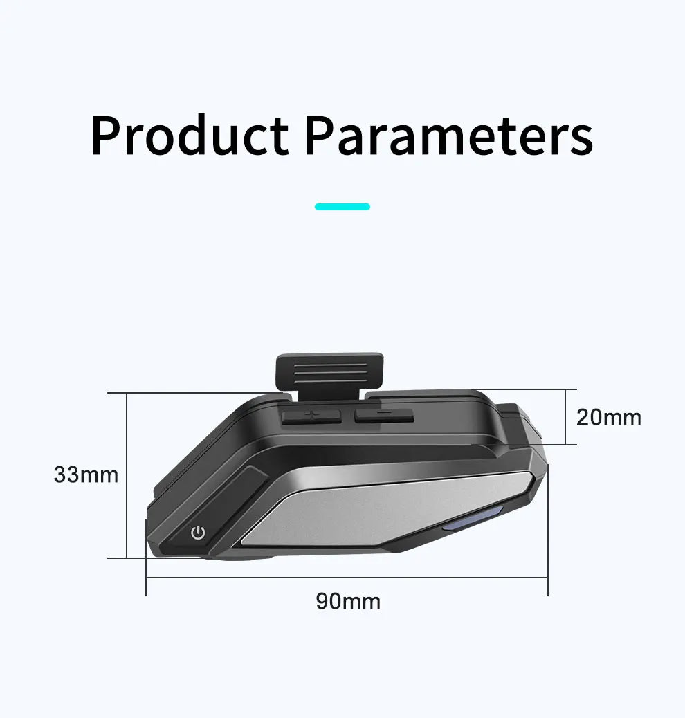 BT 5.3 Moto Helmet Headset Light Wireless Helmet Hands-free Call Phone Motorcycle Waterproof Earphone Music Player Speaker Moto