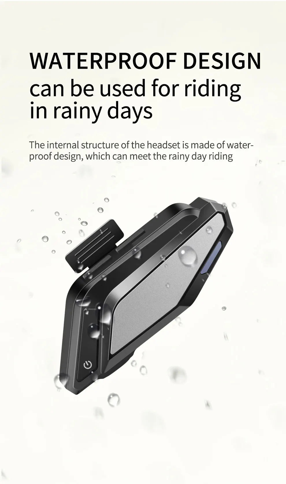 BT 5.3 Moto Helmet Headset Light Wireless Helmet Hands-free Call Phone Motorcycle Waterproof Earphone Music Player Speaker Moto