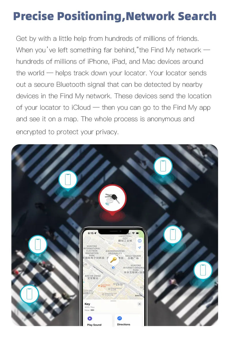 Smart Airtag GPS Positioning Anti-Lost Device