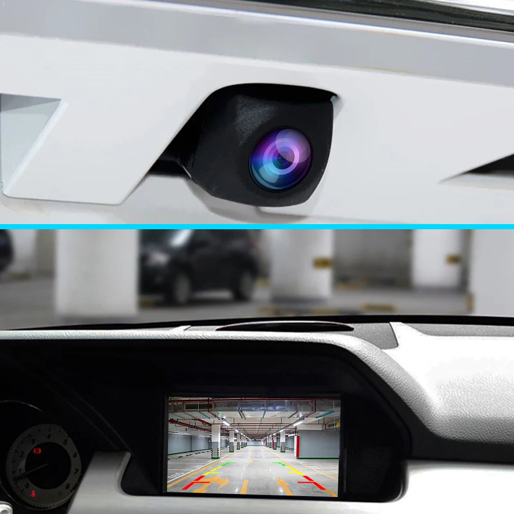 AMPrime AHD Car Rear View Camera HD Reverse Parking Video Monitor Waterproof Backup Night Vision Lens 6M Cable For Car Radio Mp5