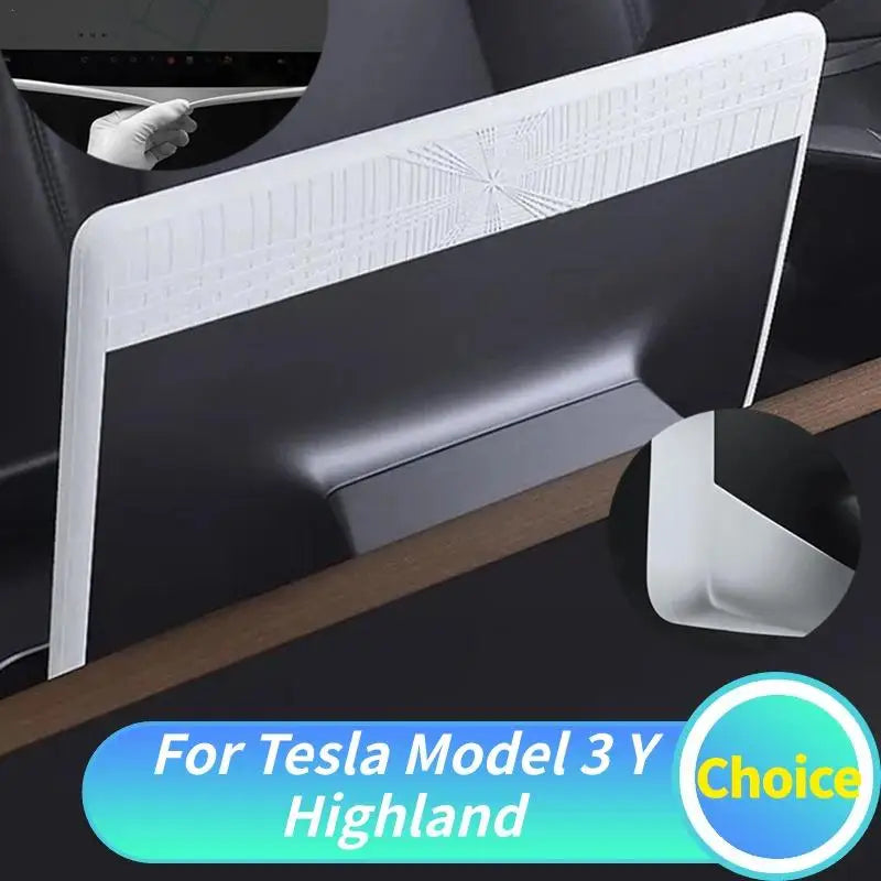 For Tesla Model 3 Y Highland Screen Protector Silicone Frame Display Edge Body Cover For Tesla Central Control Accessories