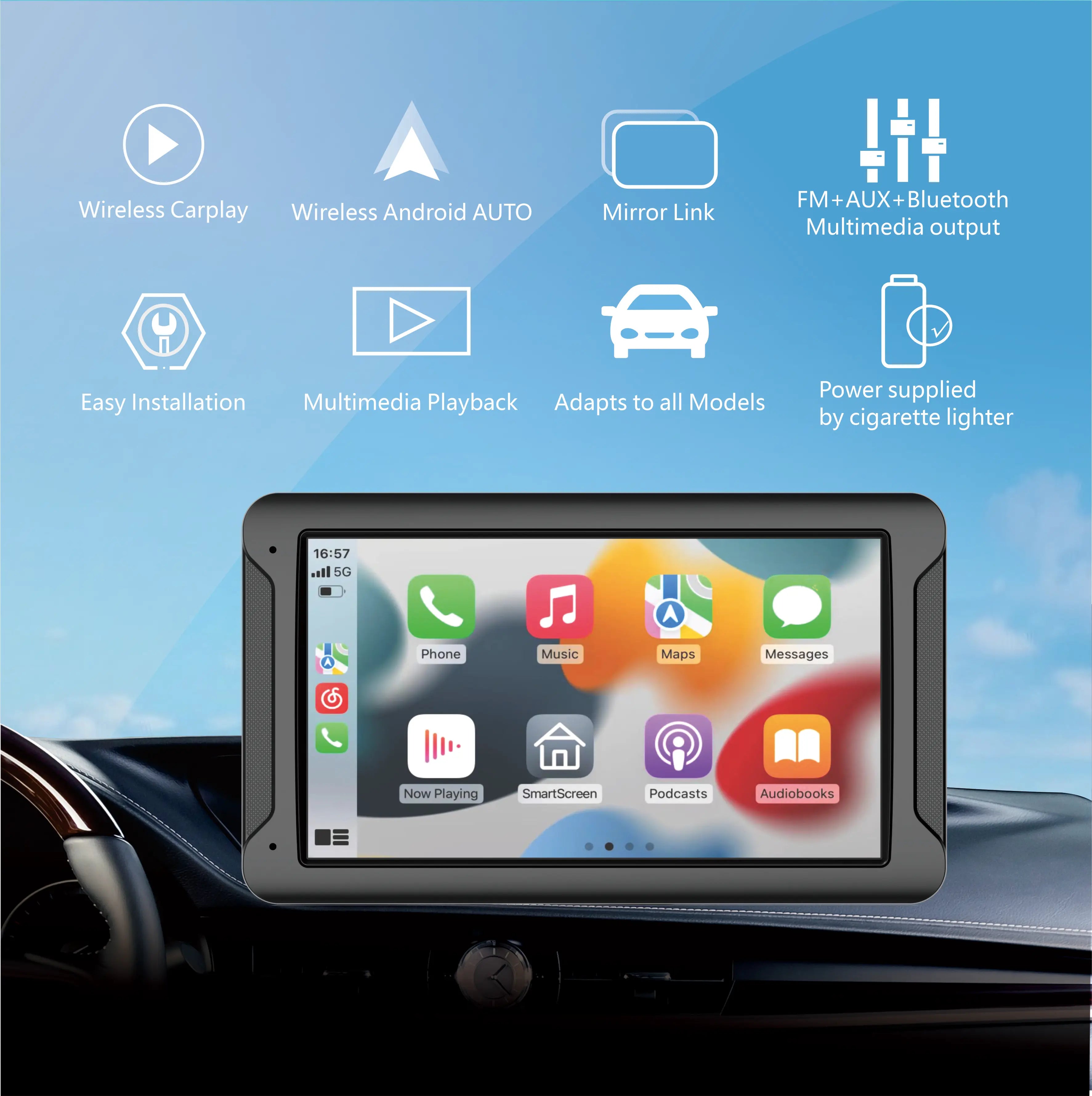 "10.26'' Wireless Car Touchscreen
