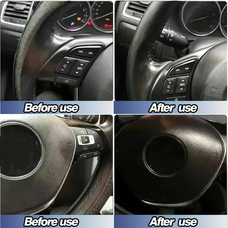 Auto Interior Renovation Kit - Plastic Part Refurbishment and Tire Shine Maintenance, Car Detailing Repair Solution