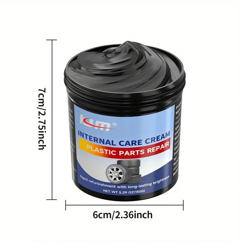 Auto Interior Renovation Kit - Plastic Part Refurbishment and Tire Shine Maintenance, Car Detailing Repair Solution