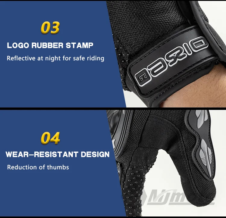 Warm, Windproof, and Waterproof Motorcycle Gloves