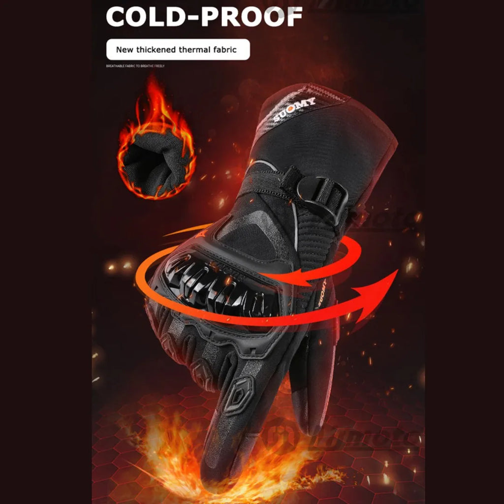 Warm, Windproof, and Waterproof Motorcycle Gloves