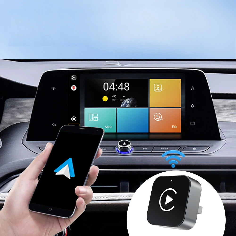 Wireless CarPlay Dongle Wired To Wireless Mini AI Smart Box for Android Auto Adapter 2 in 1 CarPlay Box Car Intelligent Systems