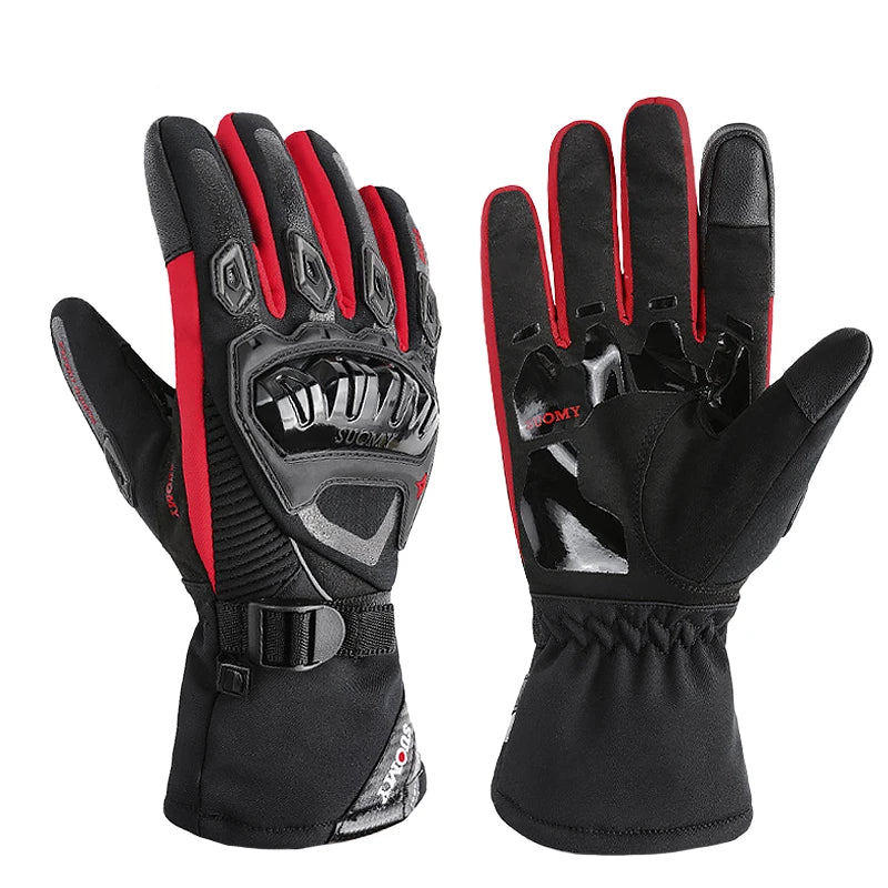 Suomy Winter Motorcycle Gloves Windproof Waterproof Guantes Moto Men Motorbike Riding Gloves Touch Screen Moto Motocross Gloves