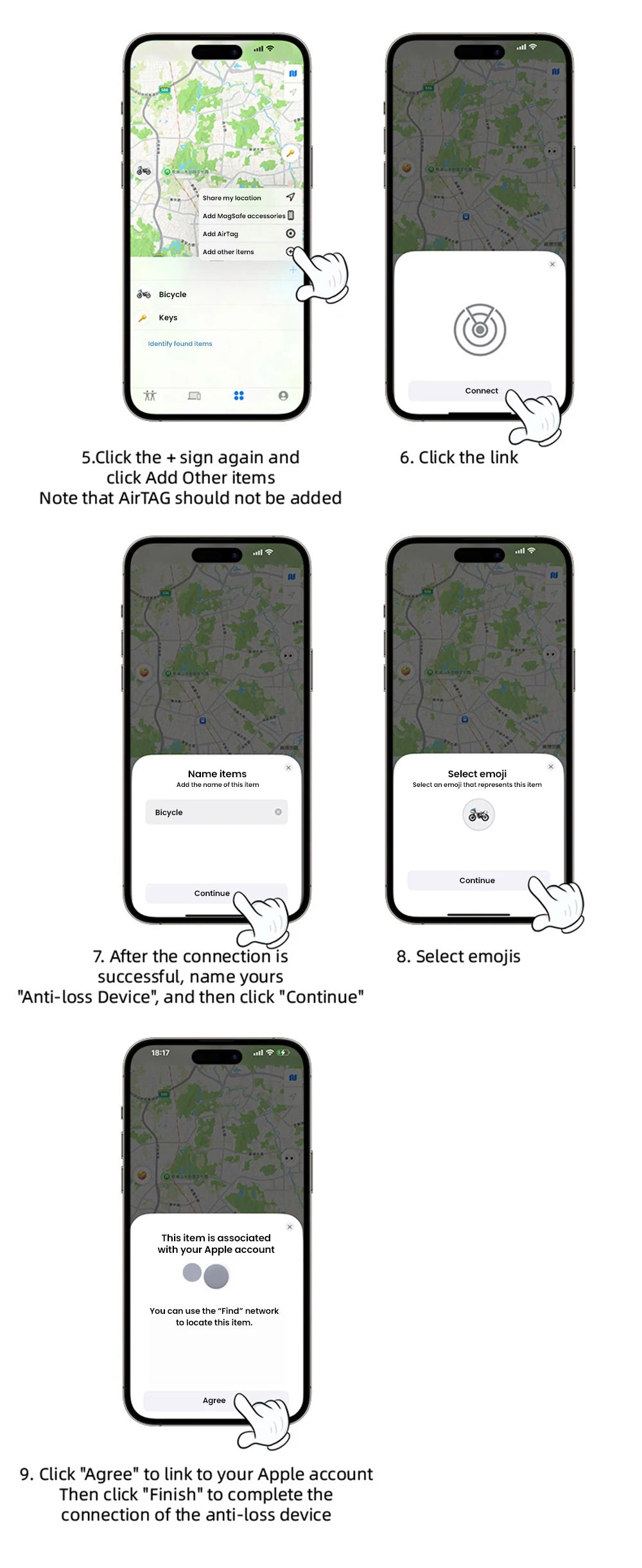 Smart Airtag GPS Positioning Anti-Lost Device