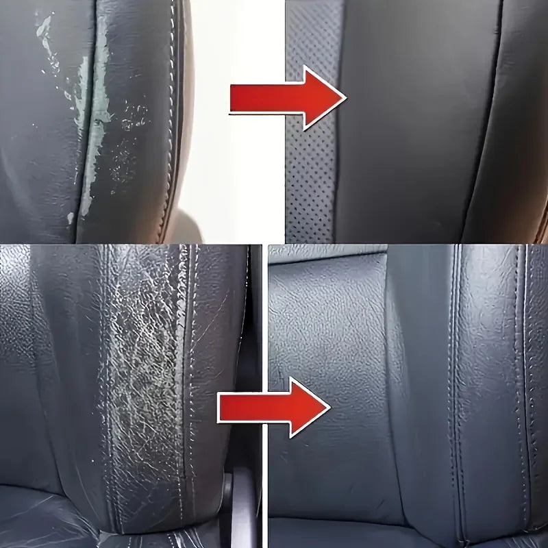 Car Interior Care Kit - Restorer, Scratch Repair, Anti-Aging Polish, Tire Shine, Seat Conditioner - Multi-Functional Maintenance