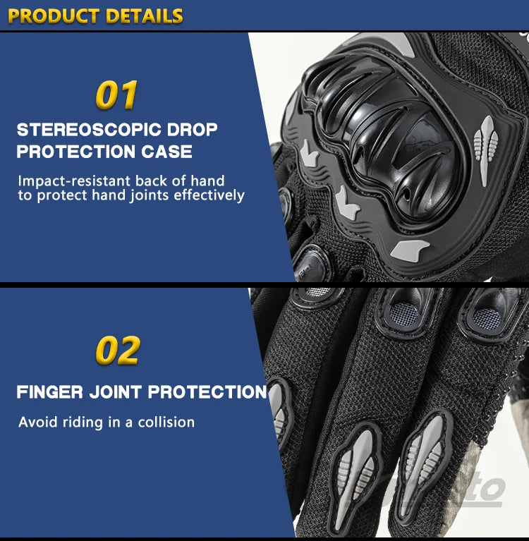 Warm, Windproof, and Waterproof Motorcycle Gloves