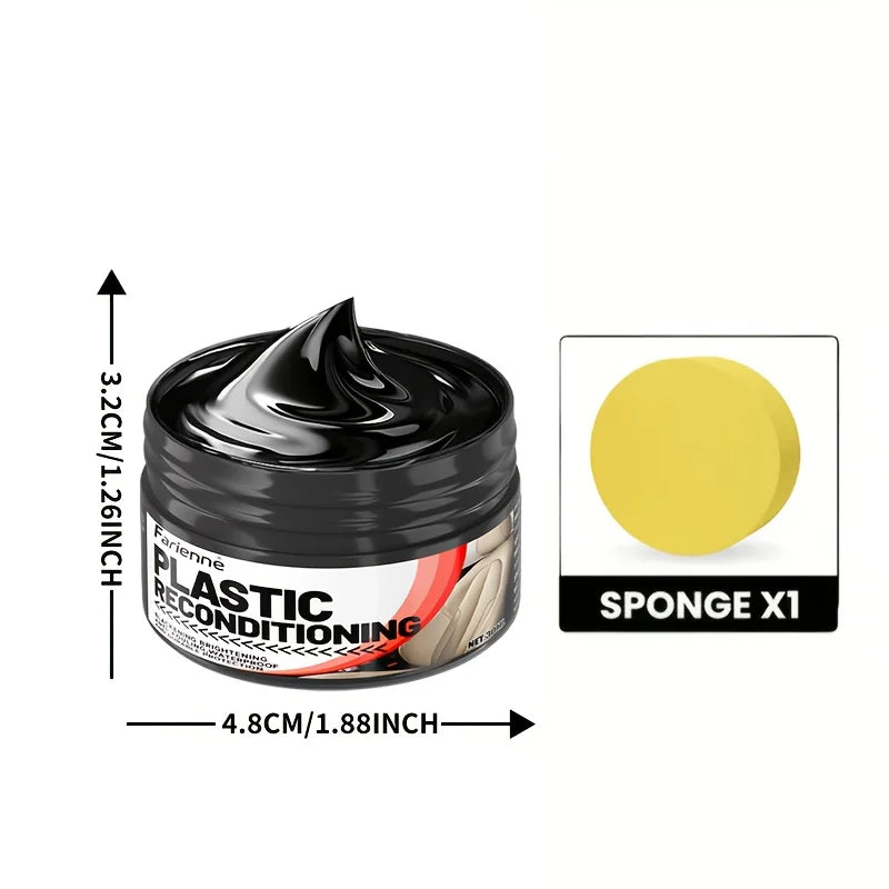 Car Interior Care Kit - Restorer, Scratch Repair, Anti-Aging Polish, Tire Shine, Seat Conditioner - Multi-Functional Maintenance