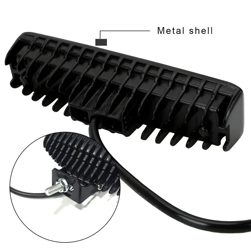 LED Headlights 12-24V For Auto Motorcycle Truck Boat Tractor Trailer Offroad Working Light 48W LED Work Light Spotlight