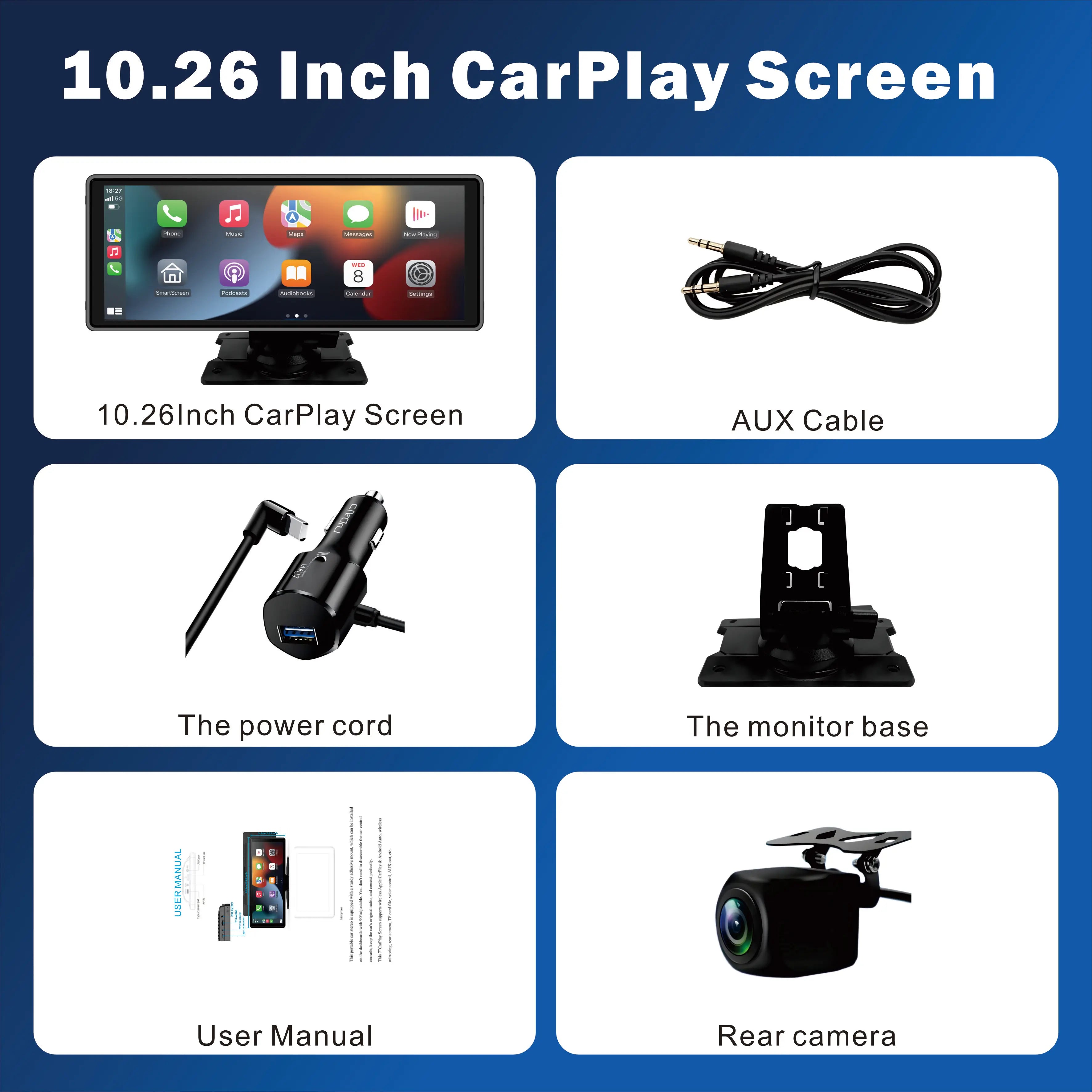 "10.26'' Wireless Car Touchscreen
