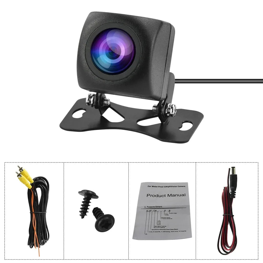 4/12LED 12V Wide Angle HD Car Rearview Camera Rear View Video Vehicle Camera Backup Reverse Camera Night Vision Parking Camera
