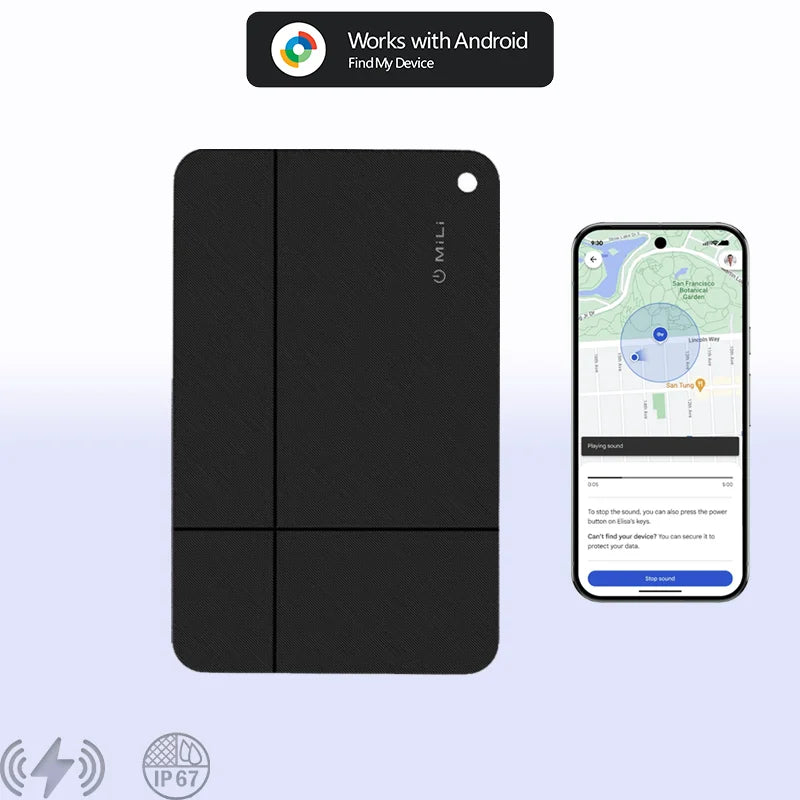 MiLi Go Smart GPS Tracker Card MiTag Bluetooth Tracker Anti-Lost Device for Android Work with Google Find My MiCard Pro