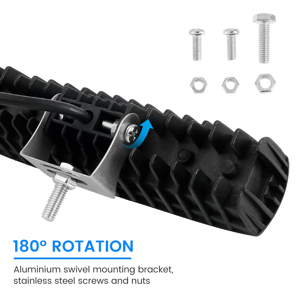 LED Work Light Strip Shape Light Bar 6000K Flood Off Road Head Car Light Auto Parts 12V Driving Fog Headlights DRL Driving Lamp