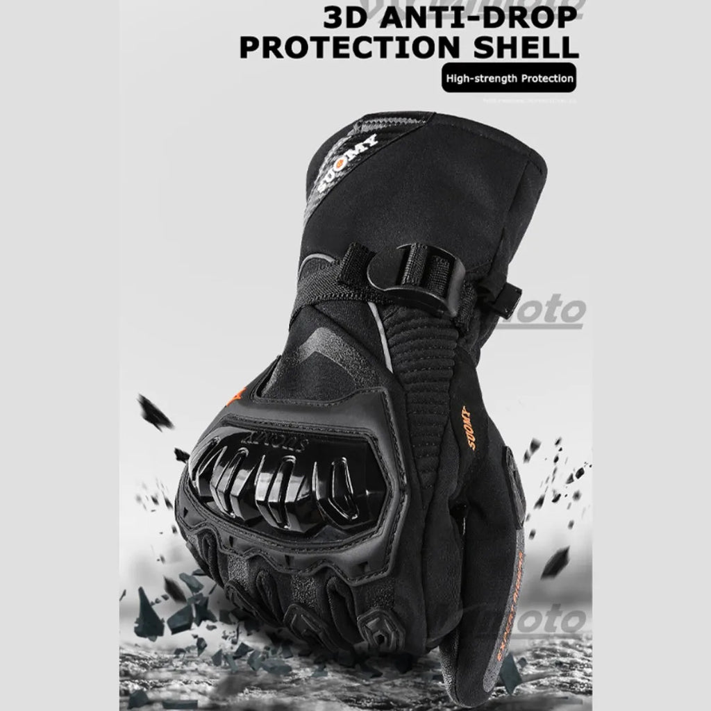 Warm, Windproof, and Waterproof Motorcycle Gloves