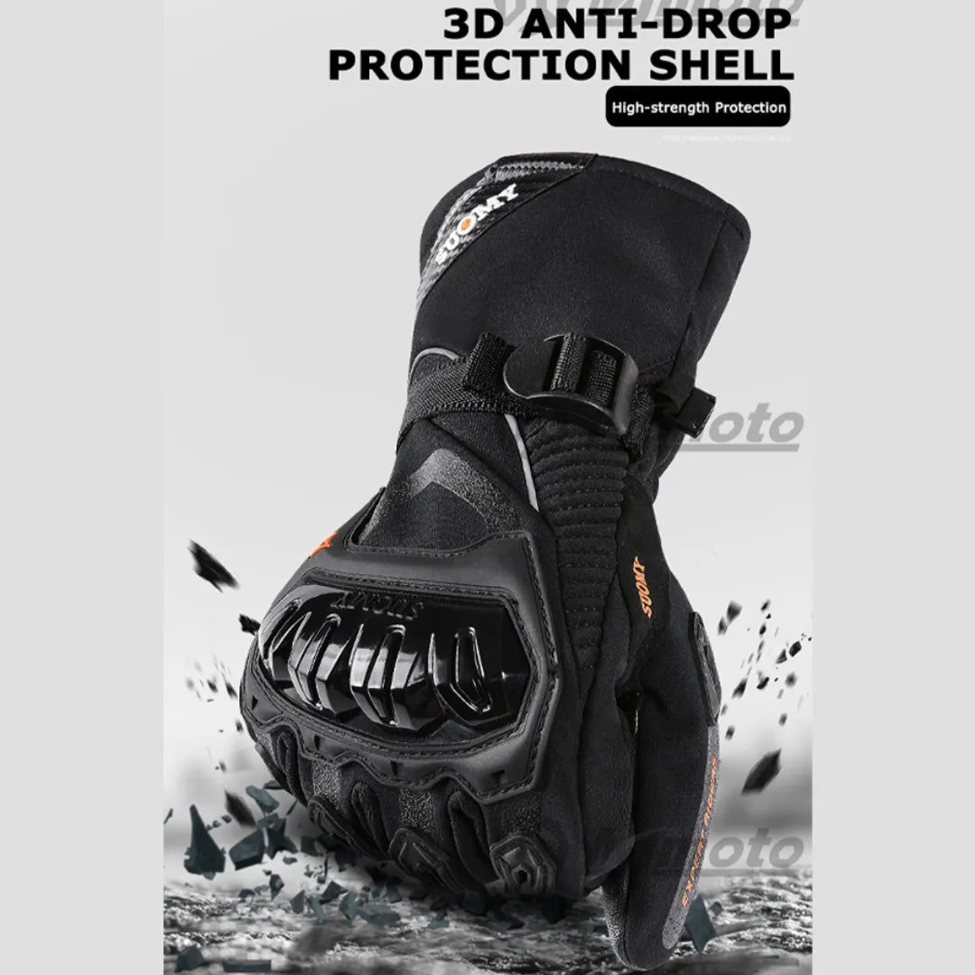 Suomy Winter Motorcycle Gloves Windproof Waterproof Guantes Moto Men Motorbike Riding Gloves Touch Screen Moto Motocross Gloves