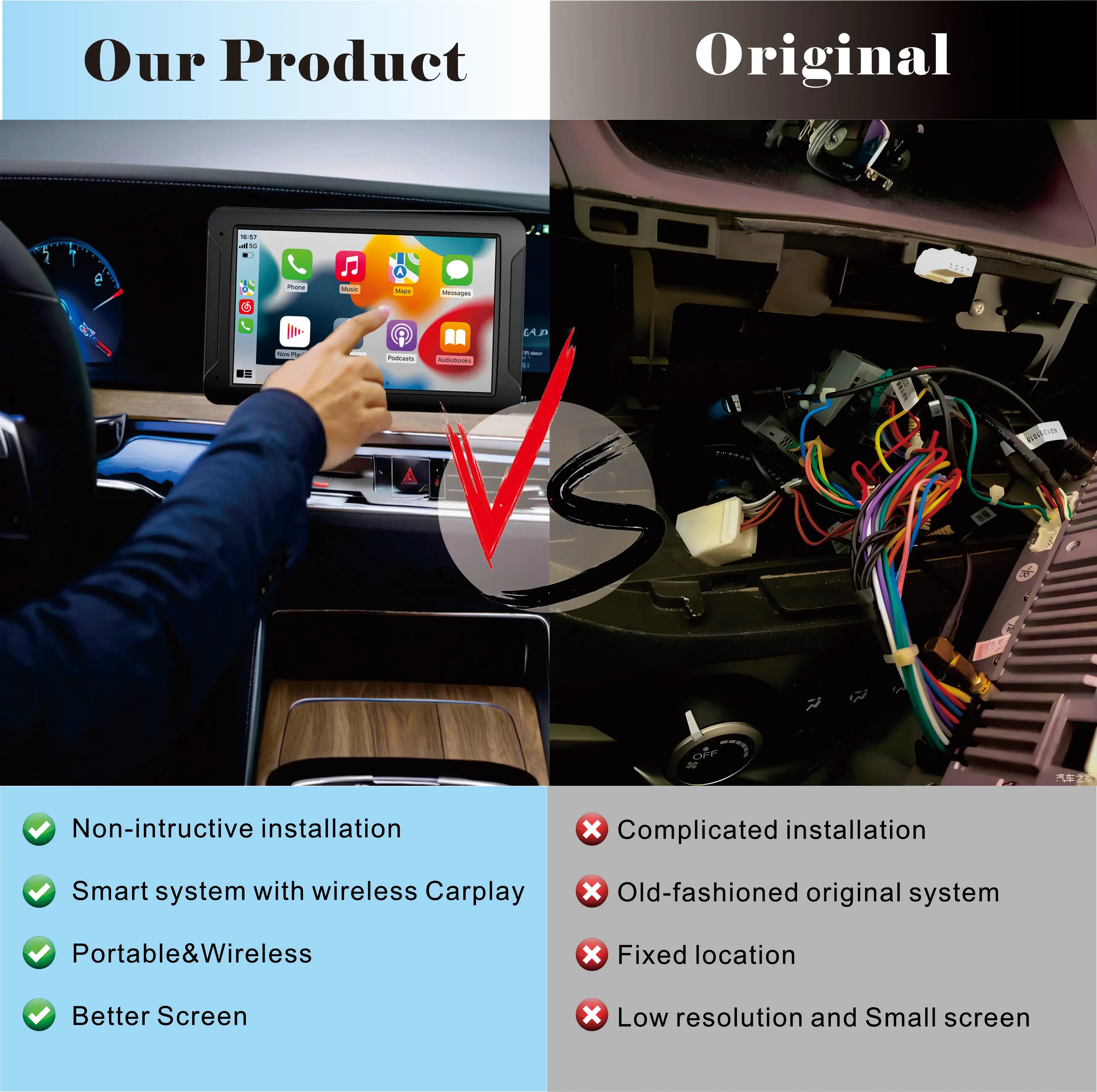 "10.26'' Wireless Car Touchscreen