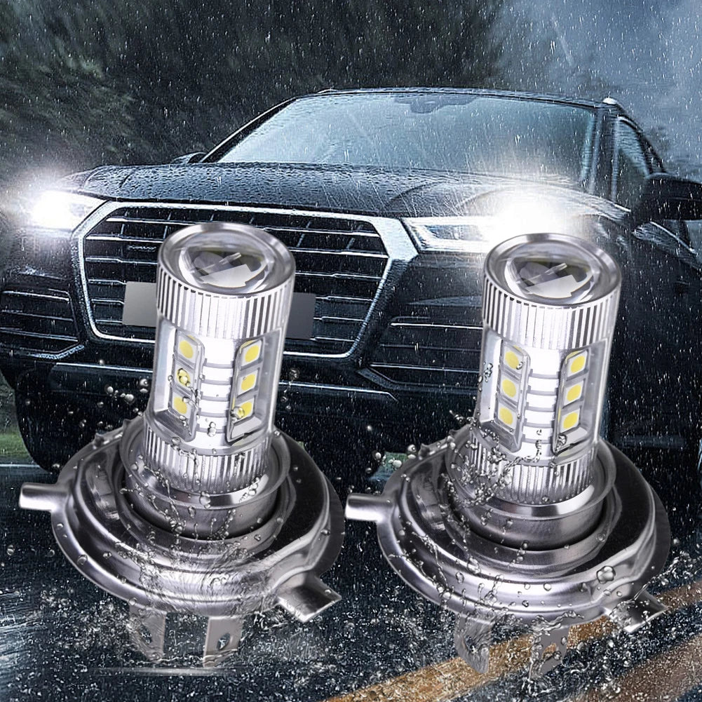 H4 Super White LED Headlight Bulb 6000-6500K High Low Beam LED Headlight IP67 Waterproof Auto Headlight 4000LM 80W 12V