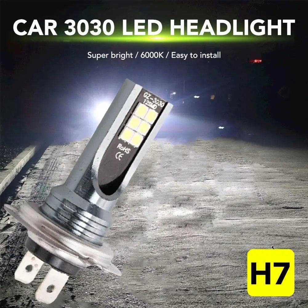 H1/H4/H7/H11 Led Headlight Bulb Kit Car Fog Light Bulbs 12V 24W High Power Auto Fog Lamp 6000K Headlamp Super Bright Bulbs